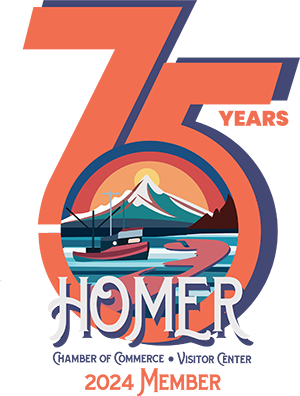 75 years, Homer Chamber of Commerce Visitor Center 2024 Member